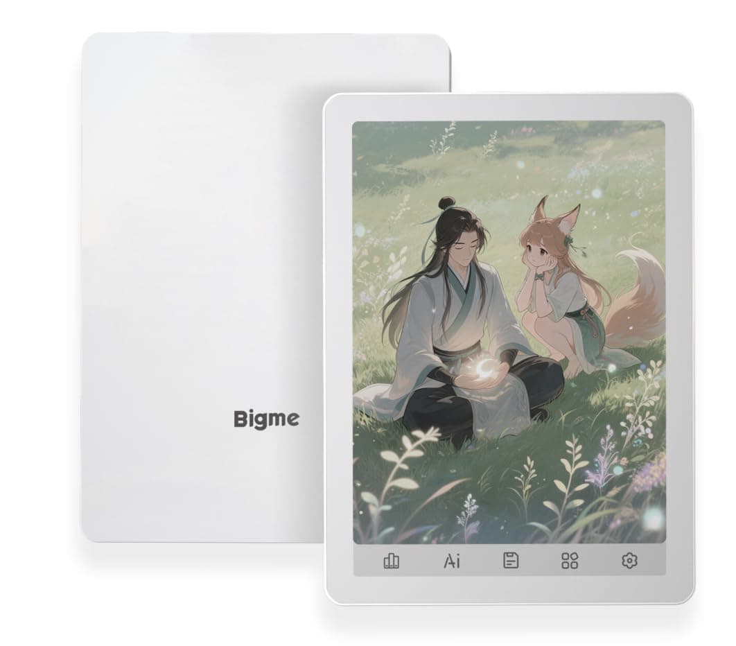 B6 Color Ebook Reader, 6 Inch e-Paper Tablet, 4GB+64GB Storage, Android 14,White (White)