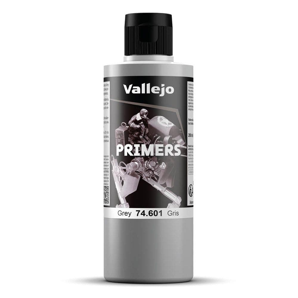 Surface Primer Color | Grey Acrylic Primer 200 ml (6.76 fl.oz.) | Matte Finish and Fast Drying | Perfect for Airbrushing and Great Adhesion to Figurines and Scale Models