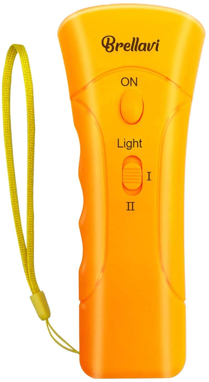 Anti-Bark Dog Training Equipment and Barking Control Device, Electronic Clicker Trainer for Walking, Jogging, and Aggressive Behavior, Handheld and Portable, Orange