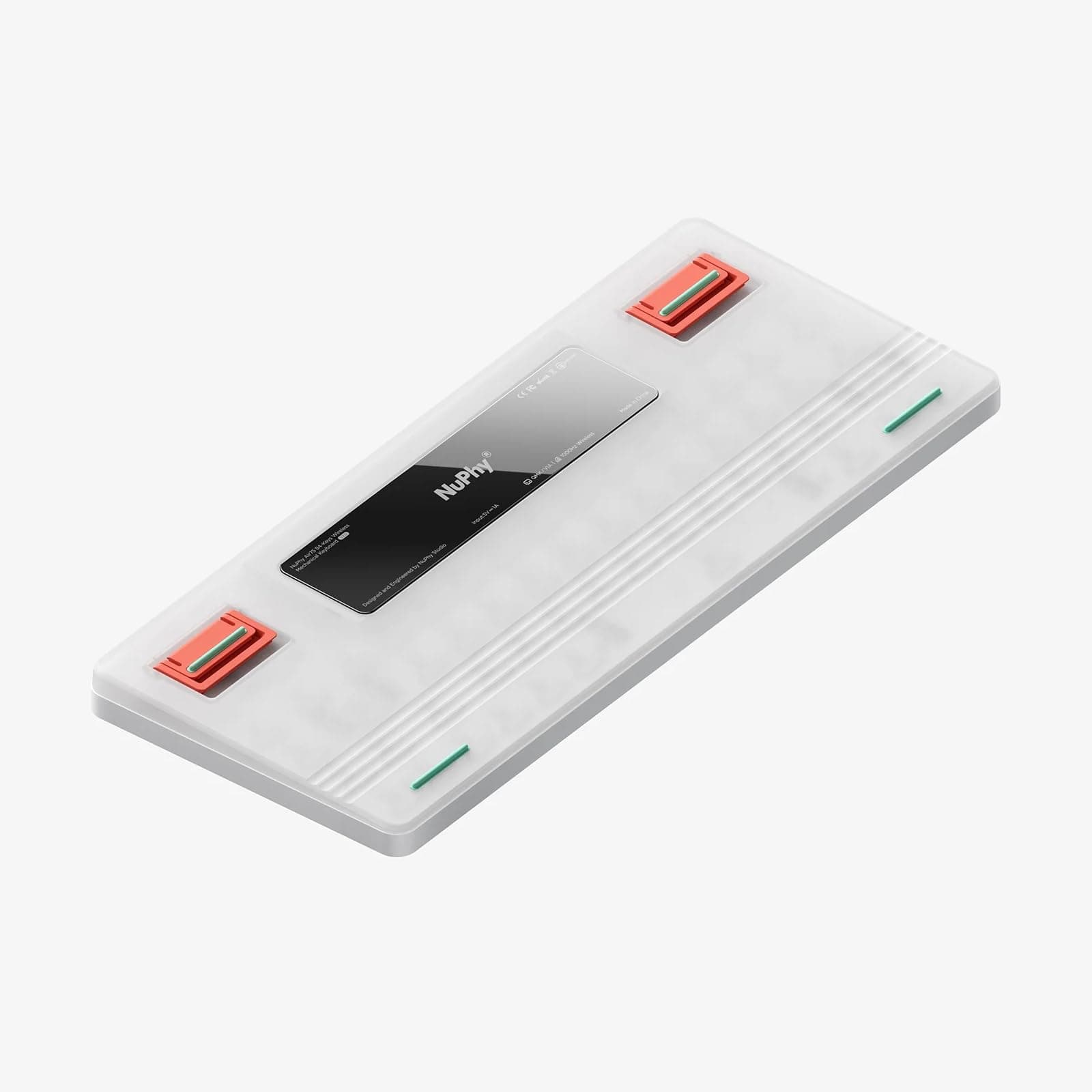 nuphy Air75 V2 Mechanical Keyboard, 75% Low Profile Wireless Keyboard, Bluetooth 5.0, 2.4GHz Receiver, Wired Connectivity (USB-C), QMK/VIA Supported, Mac/Windows/Linux OS, Certified Technical Standards (White, Gateron Aloe)