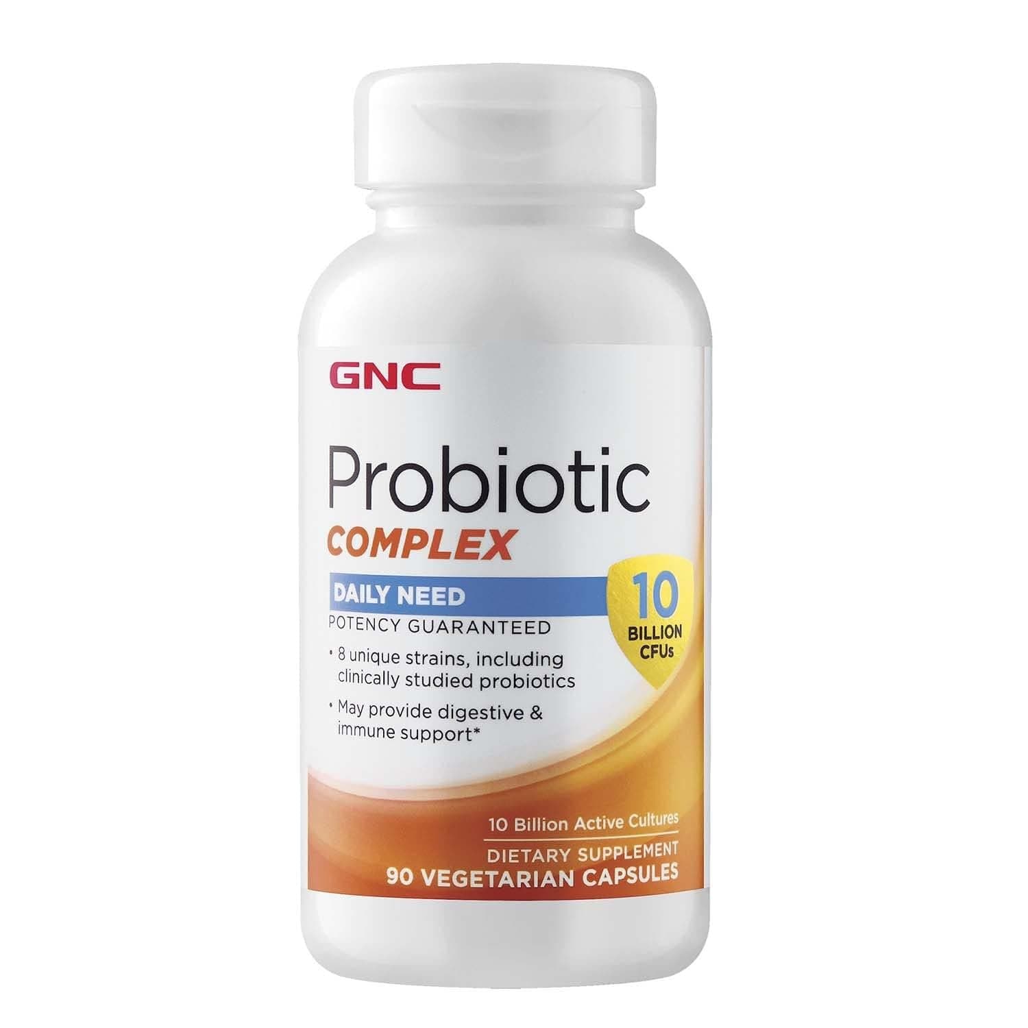 Probiotic Complex Daily Need with 10 Billion CFUs | 8 Unique Strains, Including Clinically Studied Probiotics May Provide Digestive & Immune Support, Vegetarian | 30 Capsules