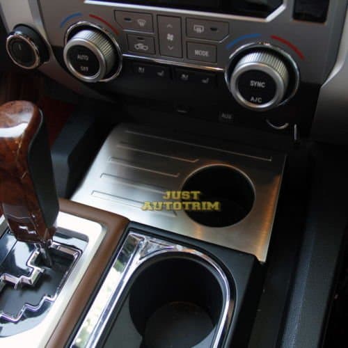 Steel Interior dashboard Cup panel cover trim for 2014 2015 2016 2017 2018 Tundra Accessories