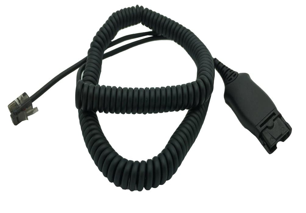 HIS-1 Adapter Cable by AvimaBasics | HIS Cable Compatible with Avaya Zulty Phones - 1608 1616 9610 9620 9620L 9620C 9630 9630 | Stretchable Durable Quick Connect & Disconnect Grips & Ergonomic