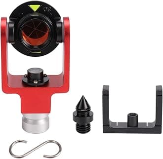 Surveying Mini Prism, Mini Prism System for Total Station Reflect Retro Prisms and Target Systems(Middle)