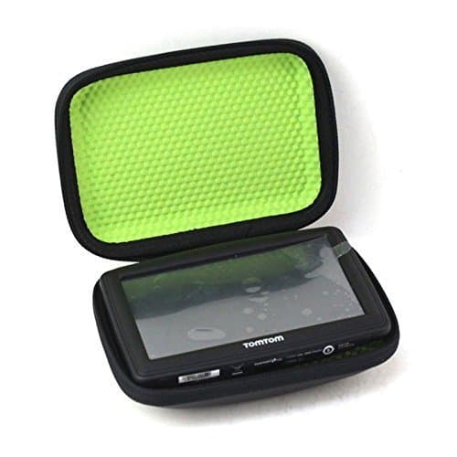 Universal PU Leather EVA Hard GPS Sat Nav case for TOMTOM START 62, VIA 62, GO 6000 600 620 6200 and Garmin zumo 595LM; nuvi 66LM 2659LM 2699LMT-D; dezl 570LMT-D 580LMT-D; Carvan Camper 660LMT-D