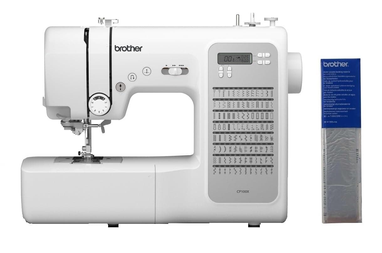 Brother CP100X Computerized Sewing and Quilting Machine, Plus SA520 Water Soluble Stabilizer