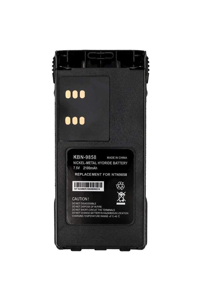 NTN9815/A/AR/B NTN9858/A/AR/B/C Two-Way Radio Battery 2100mAh Ni-MH 7.5V Battery Compatible for Motorola XTS1500 XTS2500 PR1500 MT1500 with Belt Clip