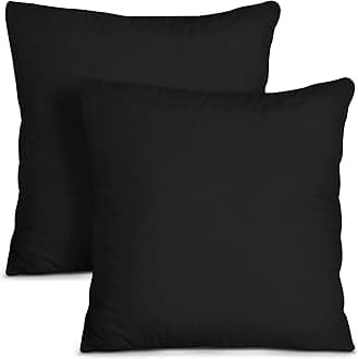 Utopia Bedding Throw Pillows Insert (Pack of 2, Black) - 20 x 20 Inches Bed and Couch Pillows - Indoor Decorative Pillows
