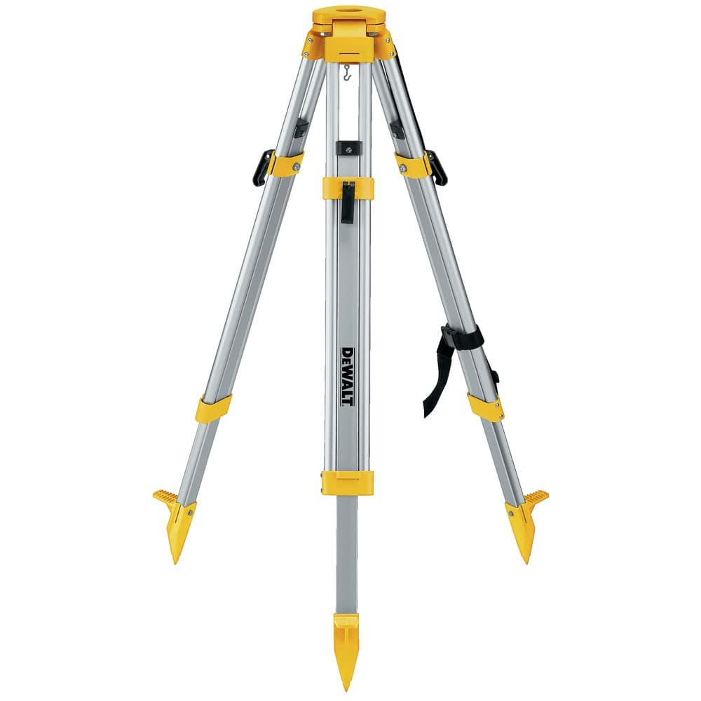 DEWALT Tripod Stand, Heavy Duty, Construction Tripod, Built-in Strap, Easy to Carry on the Field (DW0737)