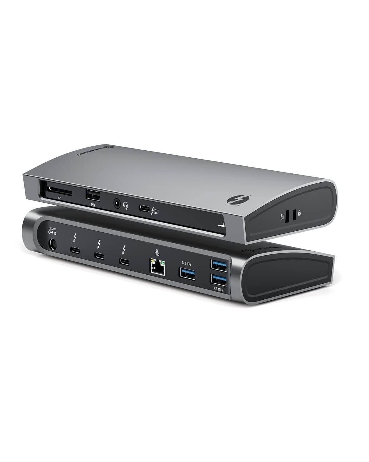 Thunderbolt 4 Blaze 10-in-1 Docking Station, 3xUSB-C 4.0, 3xUSB-A 3.1 Gen 2, 1xUSB-A 2.0, 96W PD, 4K@60Hz, Audio Jack, Ethernet, SD Card Reader, Windows & Mac Compatible.