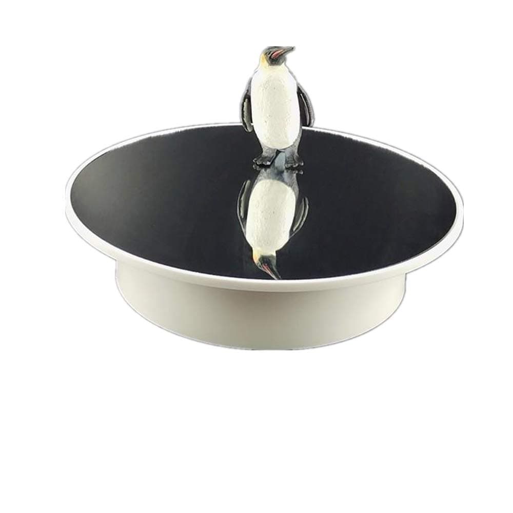 Rotating Display Stand,360 Degree Electric Motorized Rotating Display Turntable Display Stand for Photography Products Jewelry Model Hobby Collectible Product (white mirror surface)