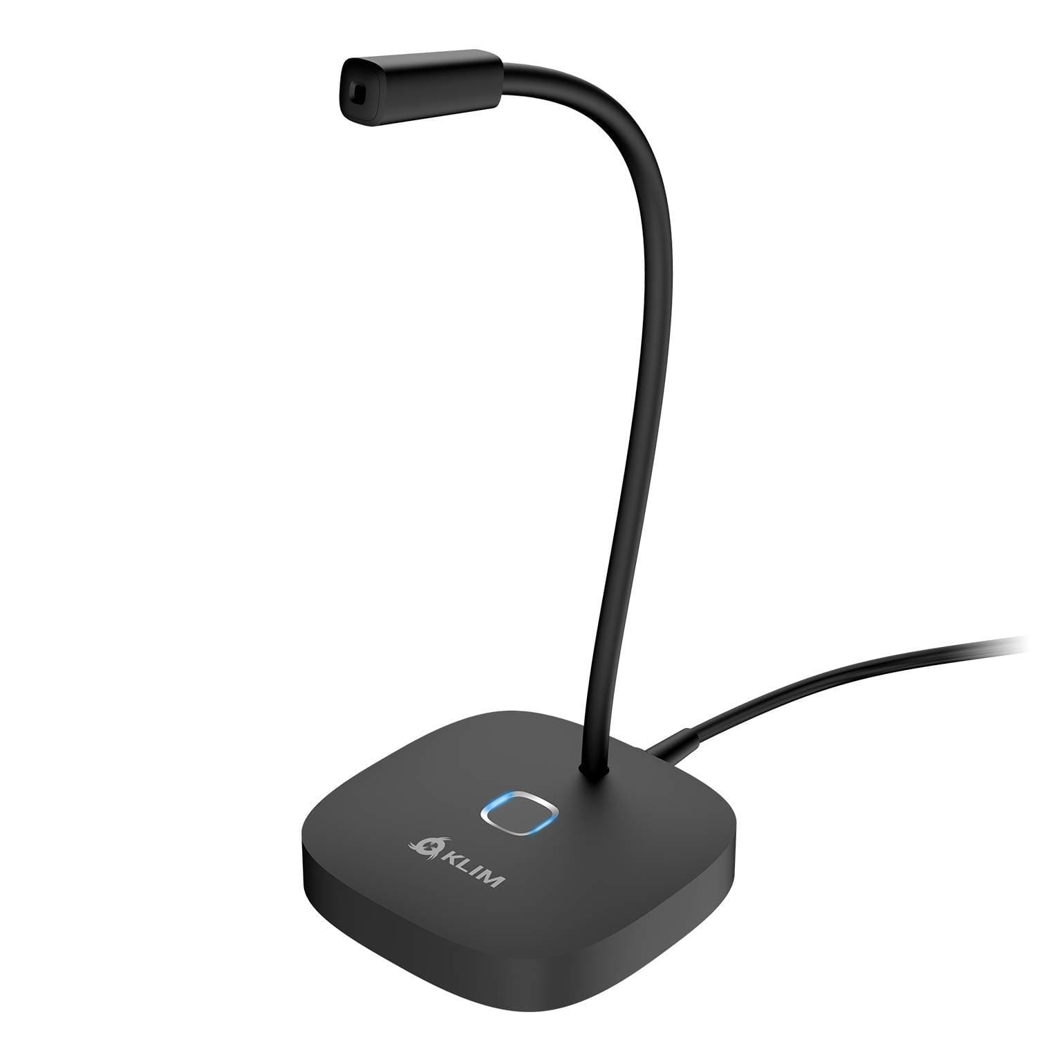 KLIM Lingo - Desktop USB Microphone for PC and Mac - with Mute Button - Compatible with Any Computer - Professional Desktop Microphone - High Definition Audio - New Version