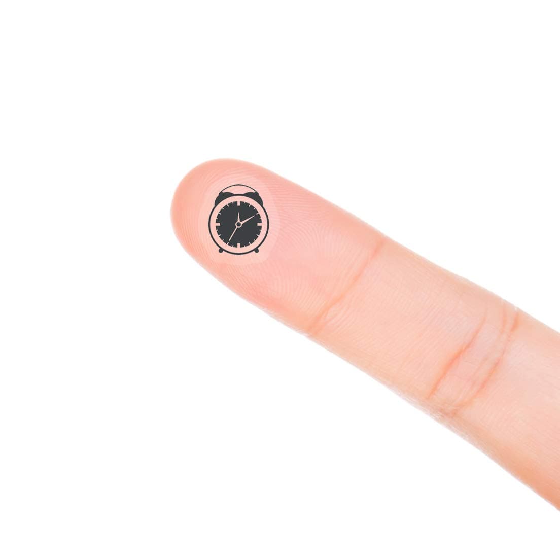 Clock Planner Stickers, 120 Clear Alarm Clock Time Appointment Planner Labels Scrapbooking Crafting Stickers