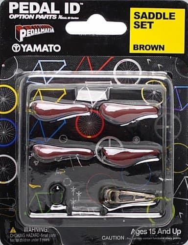 YamatoPedal Id 1:9 Scale Bicycle: Saddle Set: Brown
