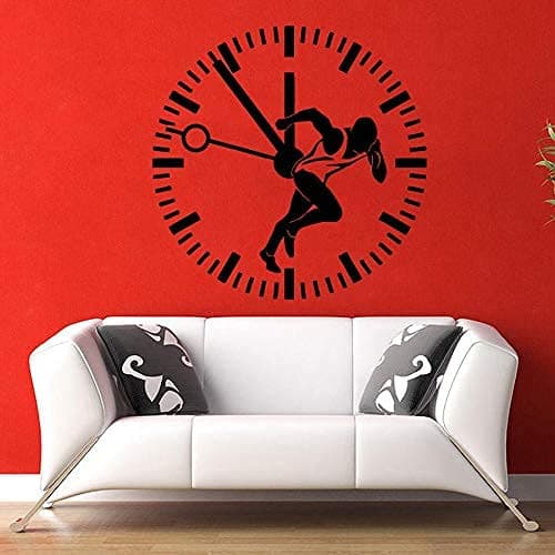 Clock Design Wall Sticker, Wall Arts Home Décor Wall Decals, 50x50 cm by Spoil Your Wall
