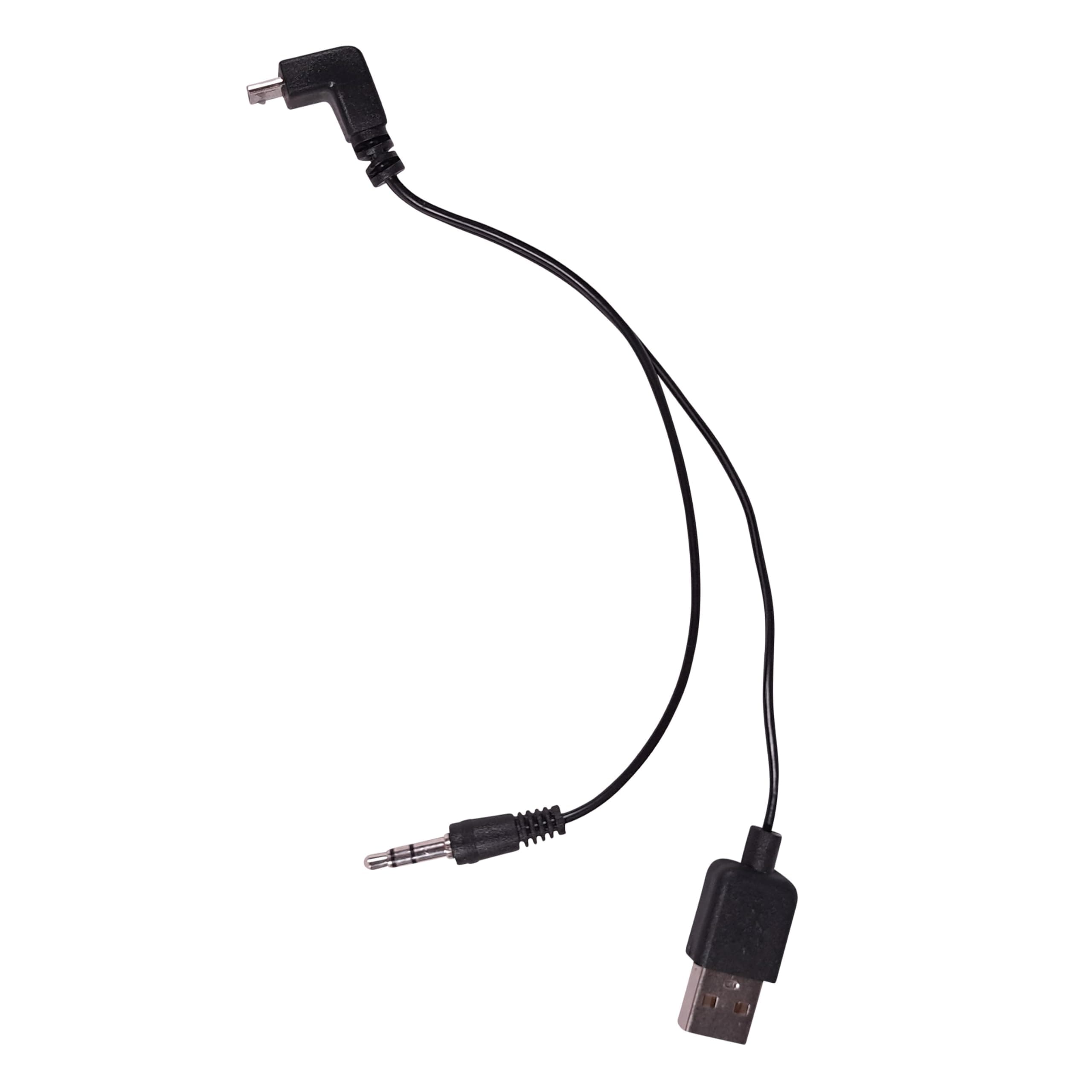 COCALLMicro-USB Wire for RC100M Module to 3-in-1 Multi-Functional Cable - USB to 3.5mm + Micro-USB Cable - Compatible Game Call and Other Devices