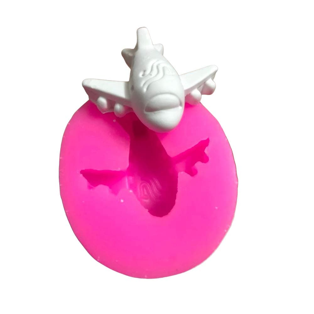 Tiny Airplane Shape Silicone Fondant Mold, Chocolate Gum Paste Sugar Craft Mould Cake Cupcake Topper Decorating Tool Aircraft Polymer Clay Resin Wax Melt Mold