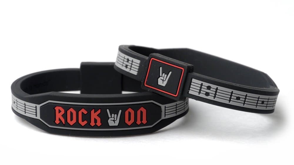 Rock On Designer Silicone Bracelet (MEDIUM 7.5 inches)