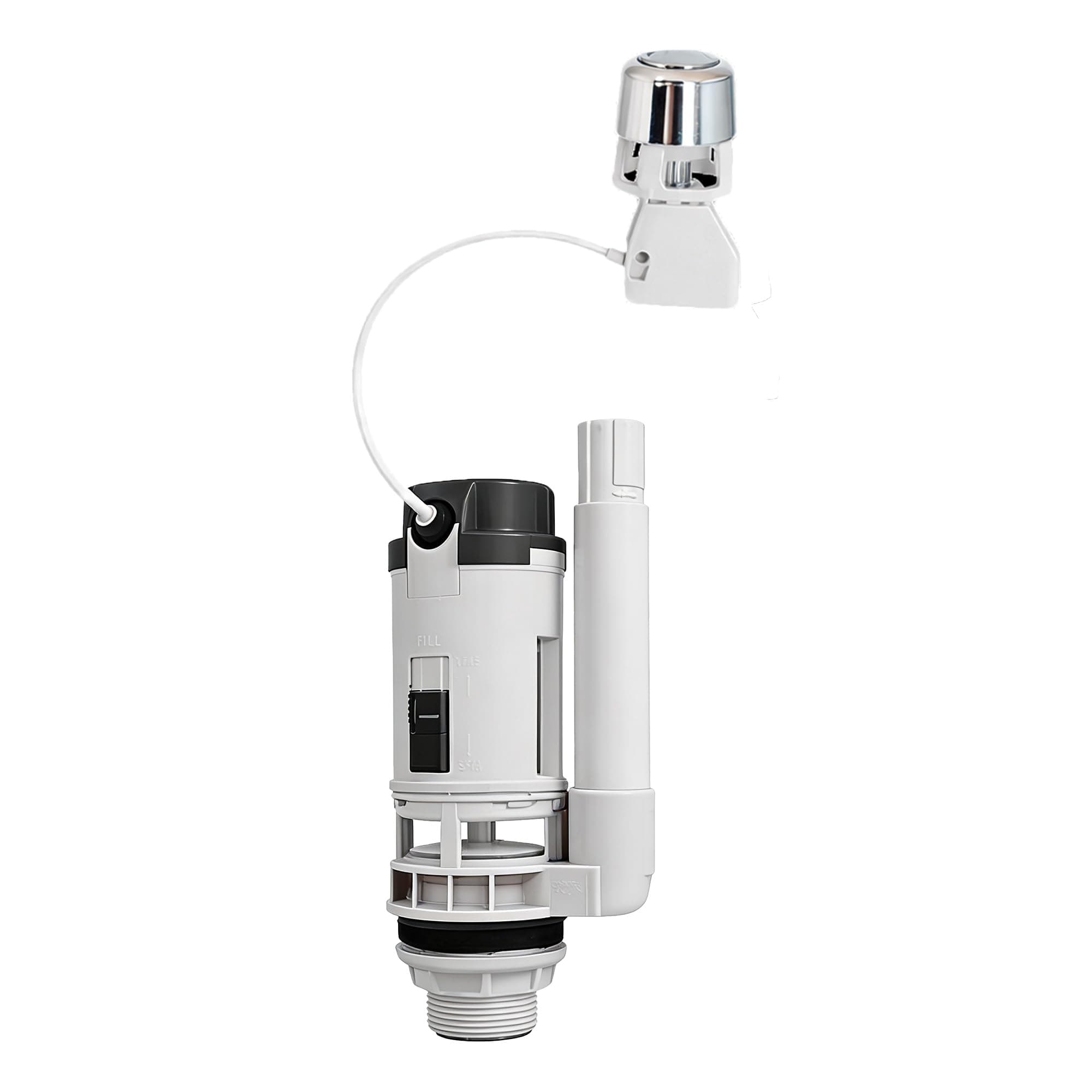 PRO550UK Top/Side/Front Mounted Dual Flush Valve - White