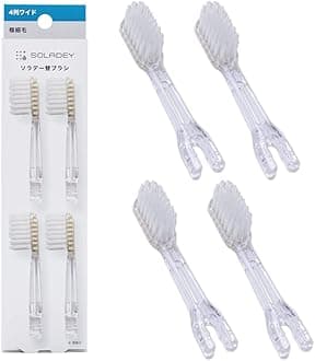 Ionic Toothbrush Replacement Brush Heads Refill, 4 Count -4 Row Ultra Fine Bristle