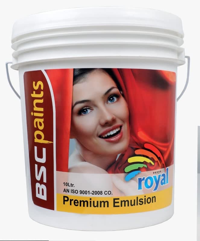 BSC Paints Super Luxury Premium Emulsion Wall Surface Paint High Sheen Super Glossy Finish for Wall White 1 Litre