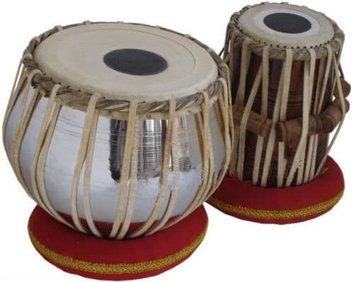 SHREYAS Student Drum Set, Basic Set, Steel Bayan, Dayan & Book, Hammer, Cushions & Cover - Perfect Tablas for Students and Beginners on Budget (PDI-IB) Drums, Indian Hand Drums
