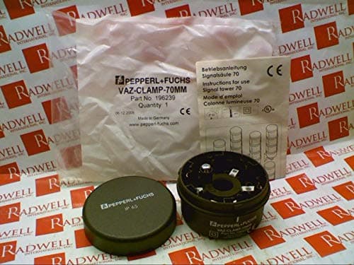 PEPPERL & FUCHS VAZ-CLAMP-70MM IP65, Stack Light Terminal Base, Modular Design Bayonet System, for Simple MOUNTING and DISMOUNTING 70-MM-Series