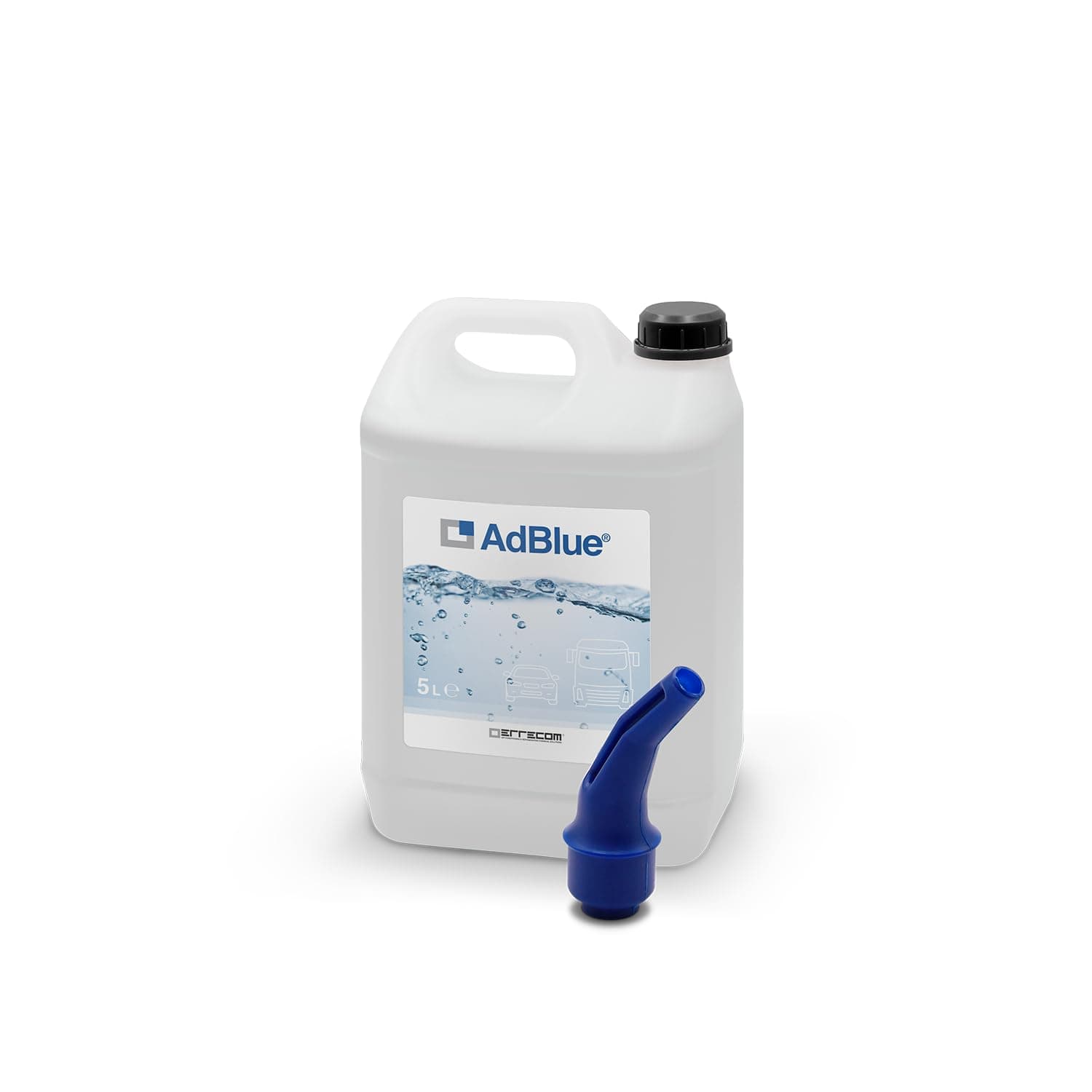 Errecom AdBlue® Urea Based Diesel Engine Additive to Reduce NOx Emissions in Accordance with ISO 22241-1, 5L Tank with Spout