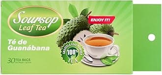 Soursop Leaf Tea – 15 Tea Bags | 100% Granola Leaf Powder | Té de Guanábana | Natural Antioxidant Herbal Tea for Relaxation, Digestion & Wellness Support