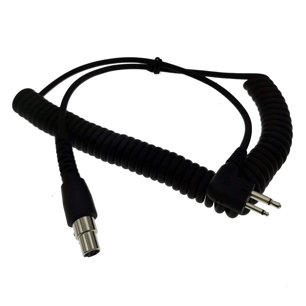 Red-Fire Two Way Handheld Radios and Headsets 2-Pin to 5-Pin Coil Cord Cable Compatible with Motorola/HYT/Black Box Radio/Speedcom,CC-MOT Aviation Headset M Cable