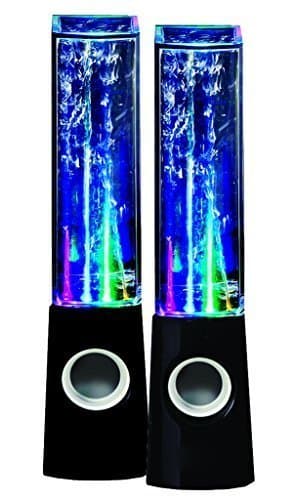 THUMZZ UP Bellagio Bluetooth Dancing Water Speaker 2 Piece Set with Water Jets and LED Lights - for Mac, PC, Smartphone and Tablet