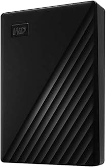 4TB My Passport, Portable External Hard Drive, Black, backup software with defense against ransomware, and password protection, USB 3.1/USB 3.0 compatible - WDBPKJ0040BBK-WESN