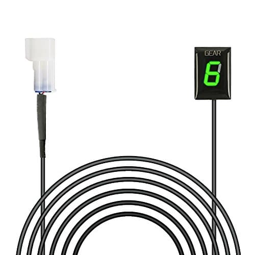 Idea Waterproof Motorcycle Gear Indicator Plug & Play LED Display for Kawasaki (Green)