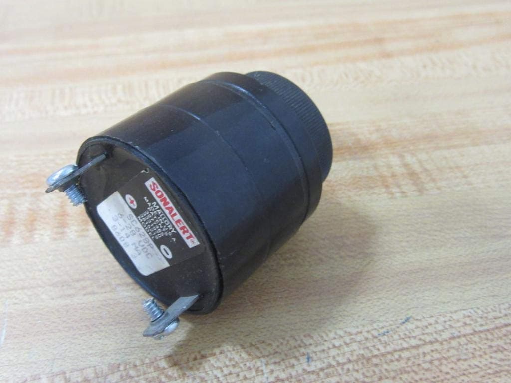 Sonalert, SC628P, Buzzers Indicator, Internally Driven Piezo 6~26mA 2.9kHz 68dB @ 6V, 61cm Panel Mount Screw Terminal, Quick Connect Tab - 0.250" (6.35mm)
