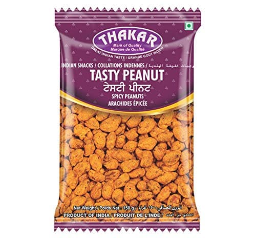 THAKAR Tasty Spicy Peanut Crunchy & Roasted Snack 150g Pack | Premium Nutty Delight with Rich Spices | Perfect Munch for Any Time | Packed with Bold Flavors & Quality Ingredients,