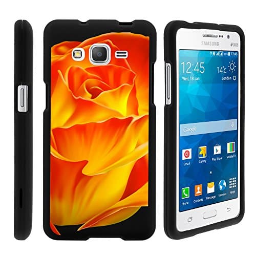 MINITURTLE Case Compatible w/Samsung Galaxy Grand Prime Case, Slim Fit Snap On Cover w/Unique, Customized Design for Samsung Galaxy Grand Prime SMG530H, SMG530F Morning Rose