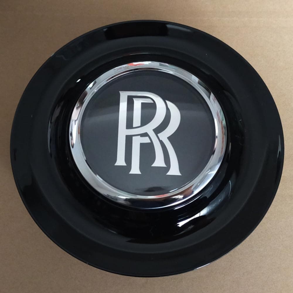1PCS Car Hub Center Caps for Rolls-Royce Phantom Ghost 68mm, Automotive Wheel Center Hub, Rim Wheel Decoration Cover, Vehicle Accessories, Auto Decoration,Magnetic levitation Black