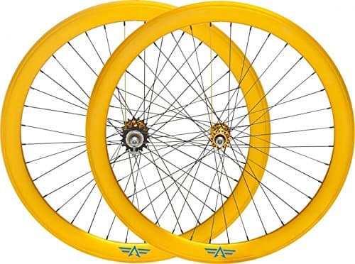 AeroFix 50mm Deep Dish Anodized Gold Wheelset