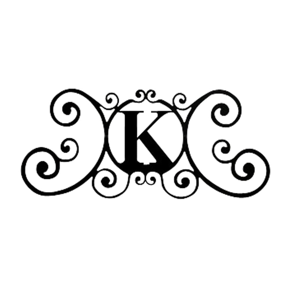 24 Inch House Plaque Letter K
