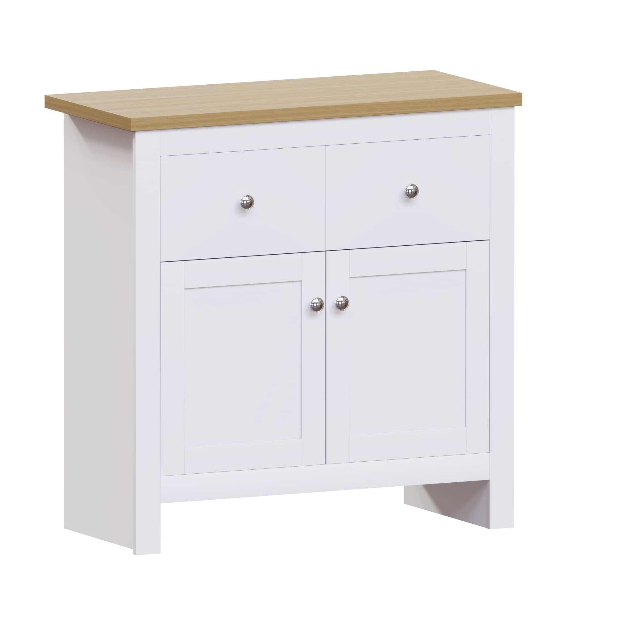 Vida Designs Arlington 2 Drawer 2 Door Sideboard, White