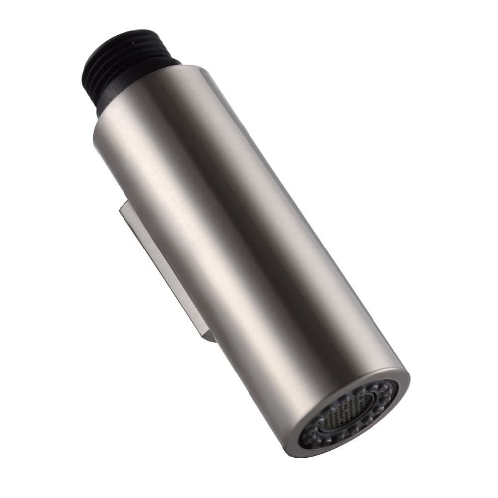 Pull Down Spray Head for Kitchen Faucet, 2-Function Bathroom Faucet Replacement Head, Water Nozzle, 1.8 GPM G1/2 Pull-Out Spray Nozzle, 0.8inch Connector (Brushed Nickel)