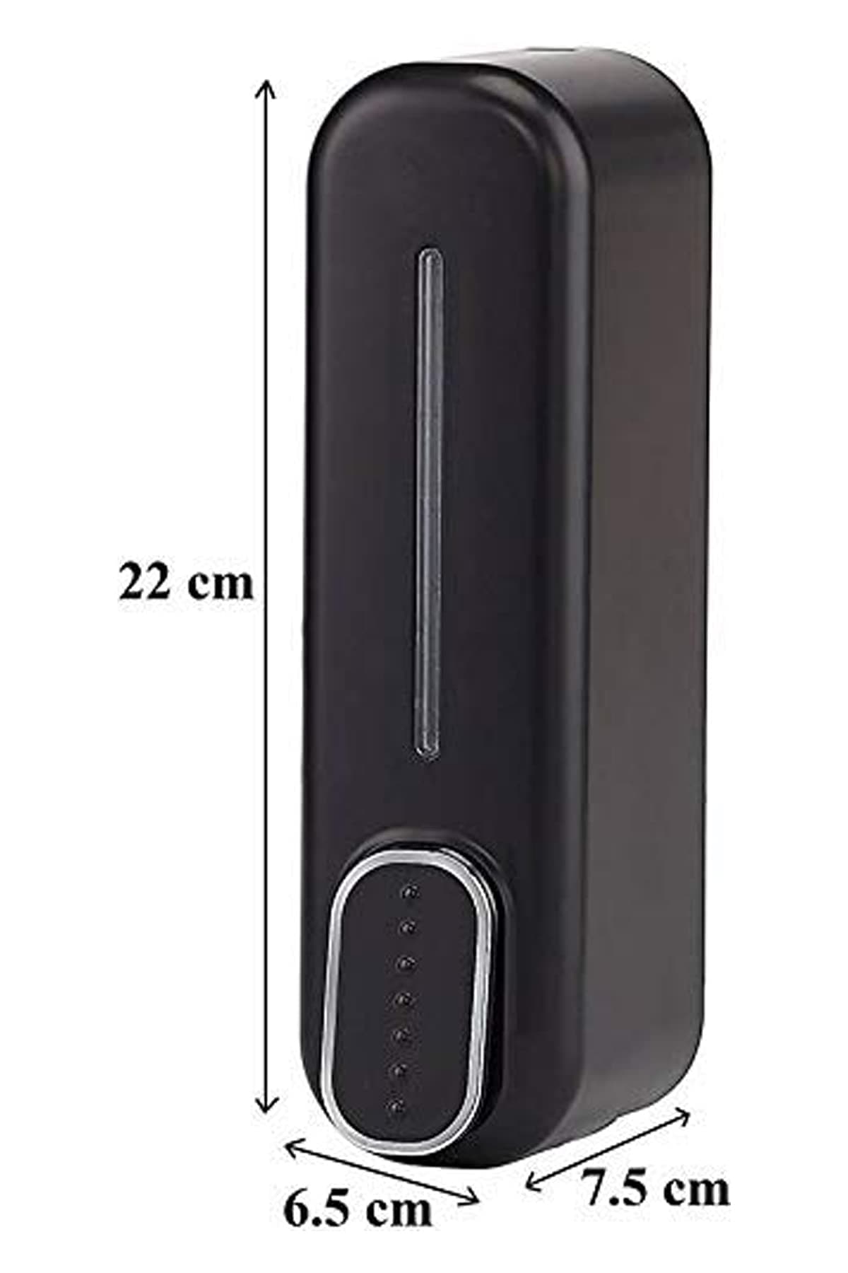 Bath Guru Multipurpose Soap Dispenser Wall Mounted ABS Shampoo Lotion Sanitizer Dispenser for Bathroom (350 Ml, Smart Black, Plastic)