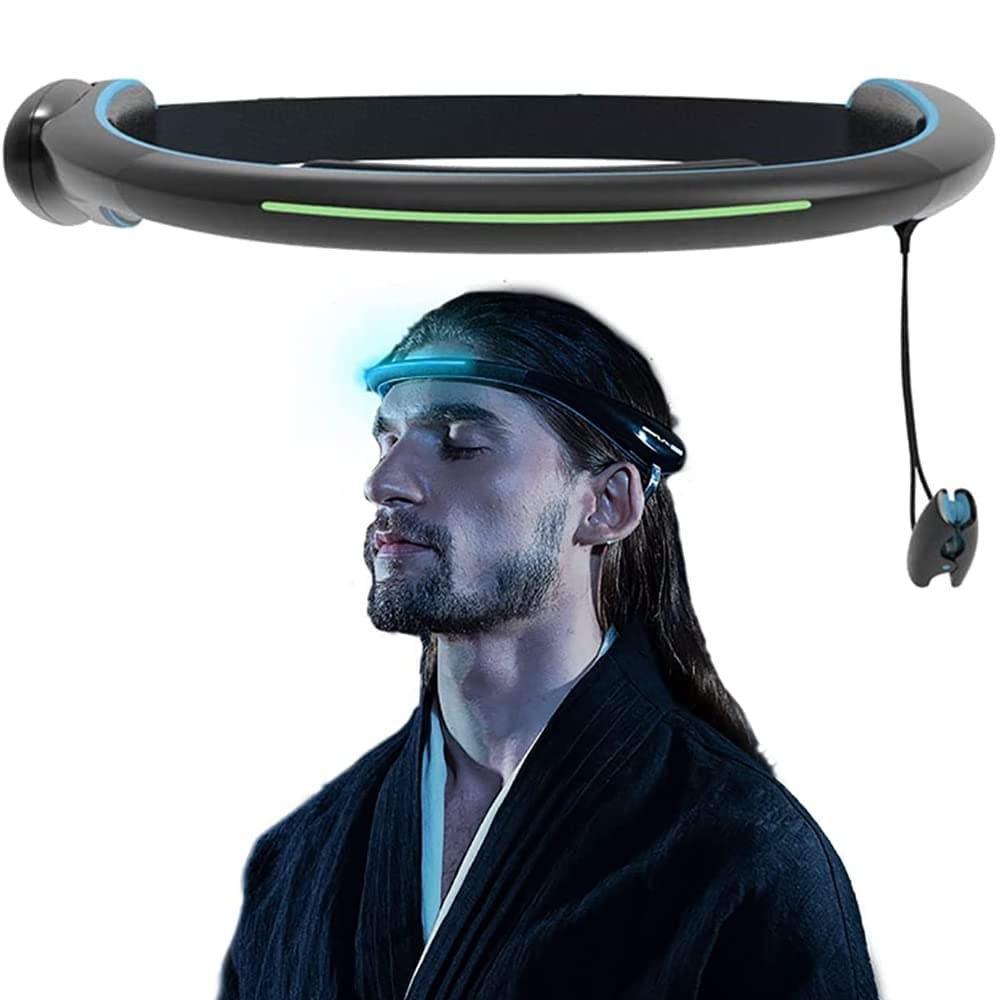 Biosensing Meditation Headband, Portable Smart Brainwave Sensor Headband, Focus and Calm States, 20 Apps, Suitable for Children,Yoga,Meditation,Poor self-Control(Last Version)