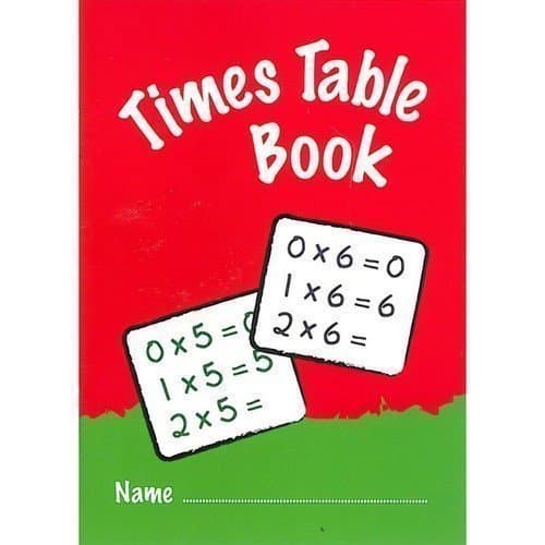 A6 Exercise Book with Times Table Cover