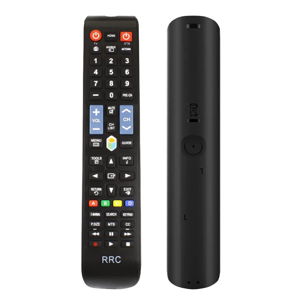 RRC Universal Replacement Remote for Samsung LED/LCD 4K & QLED TVs (2021 & 2022 Models and Older) with Smart Home Button - No Programming Required