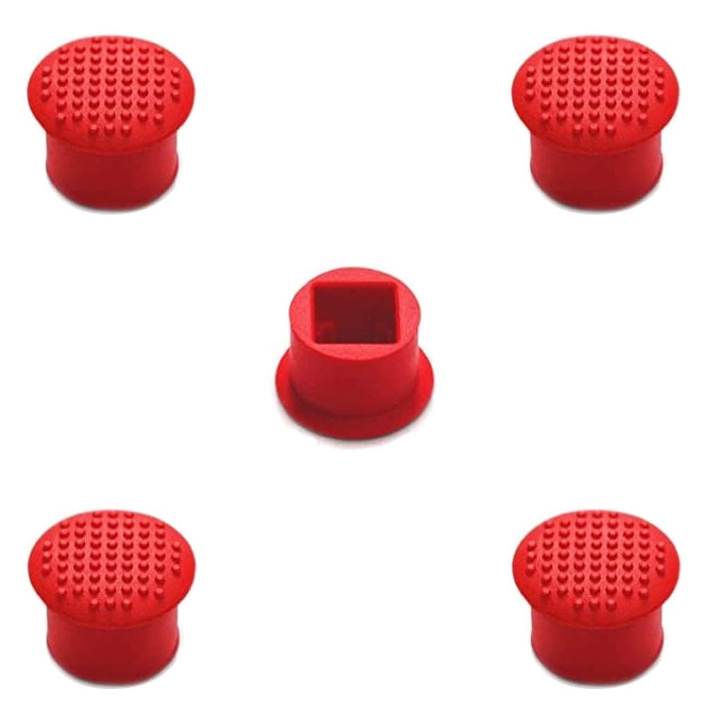 5 PCS Rubber TrackPoint Keyboard Mouse Red Cap with Soft Dome and Rim Laptop Pointer for Lenovo ThinkPad X/T/E / / L/P/Yoga Series