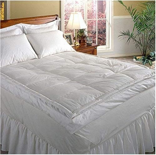 Luxurious Down-top Baffle Box 5-inch Gusset Feather Bed. Rest in Luxurious Comfort. Excellent Price for Luxury. It's Like Sleeping on a Snugly Warm Cloud (King)