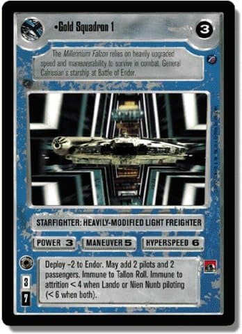 STAR WARS CCG REFLECTIONS II FOIL GOLD SQUADRON 1 92SR