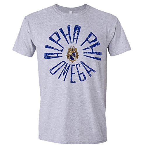 Alpha Phi Omega Tube T-Shirt Medium Grey