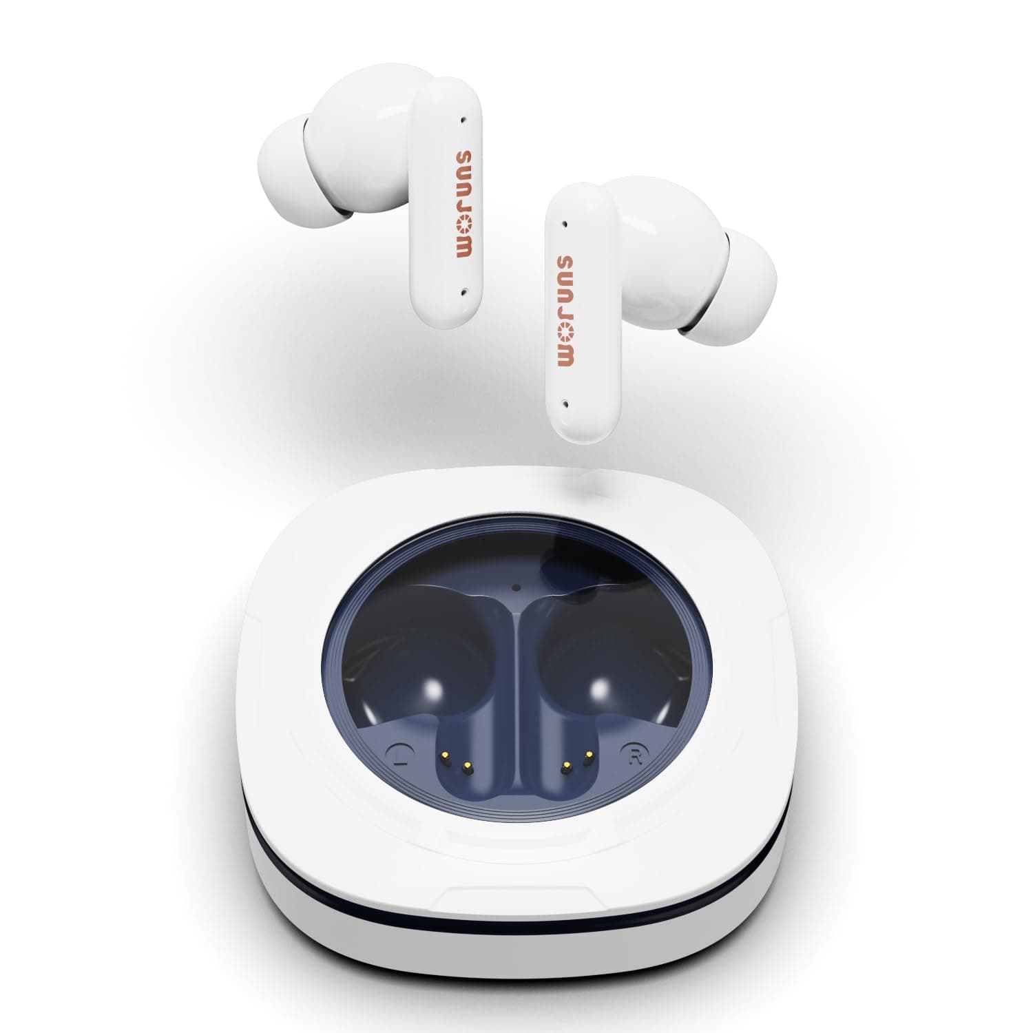 Xspace Ear Wireless Earbuds Hi-Res Audio Bluetooth 5.3 Headpahones True Wireless in Ear Earbuds Deep Bass in Ear Earphones Call Clear with Microphone Sweatproof for Sports,Gym,Work (Dark Blue)